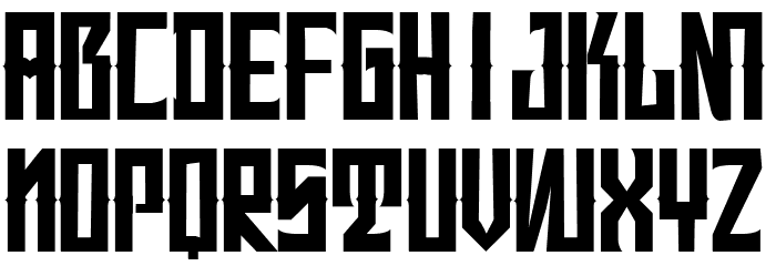 Gangsta Font LOWERCASE