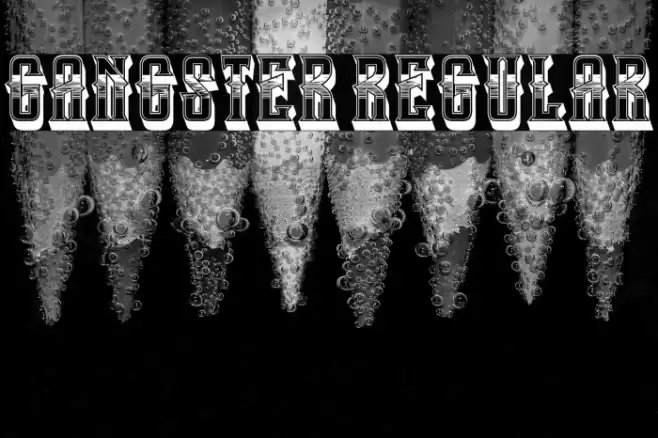 Gangster Regular Font examples