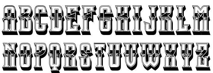 Gangster Regular Font LOWERCASE