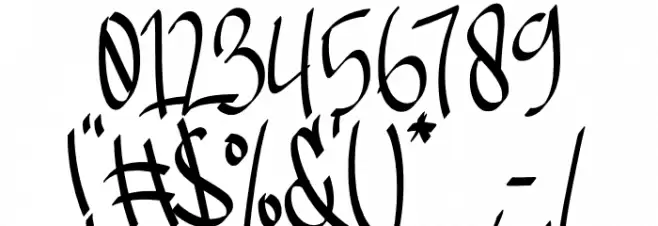 Gangstown GT Demo Font OTHER CHARS