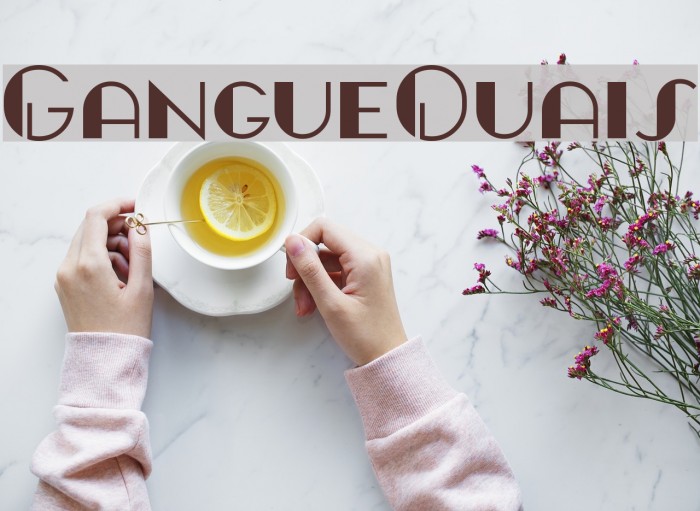 GangueOuais Font examples