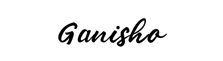 Ganisho  नि: शुल्क फ़ॉन्ट्स डाउनलोड