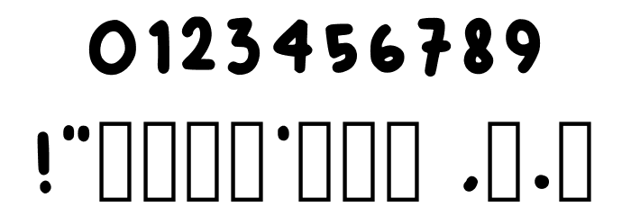 Ganjel Rel Regular Font OTHER CHARS