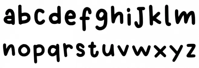 Ganjel Rel Regular Font LOWERCASE
