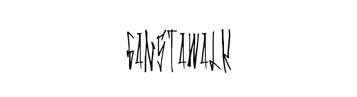 GanstaWalk  Frei Schriftart Herunterladen