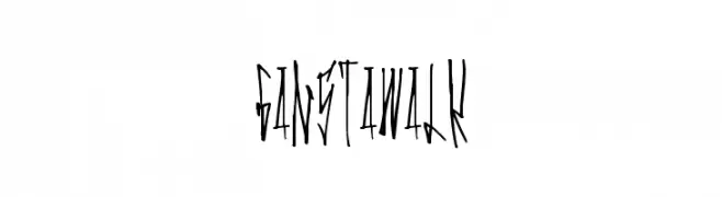 GanstaWalk  नि: शुल्क फ़ॉन्ट्स डाउनलोड