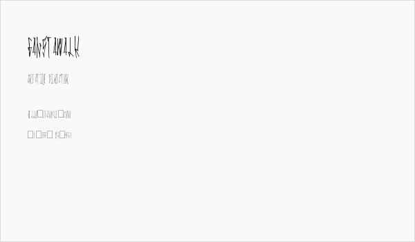 GanstaWalk Business Card