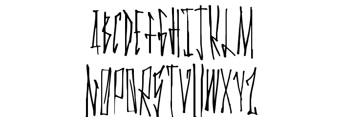 GanstaWalk Schriftart Kleinbuchstaben