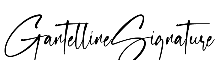 Gantelline Signature  font caratteri gratis