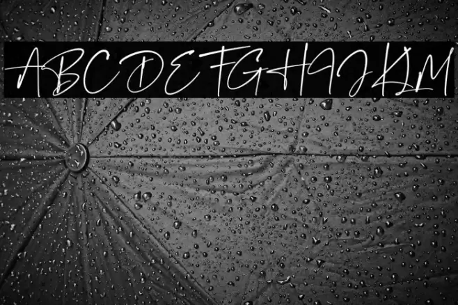 Gantelline Signature Font examples