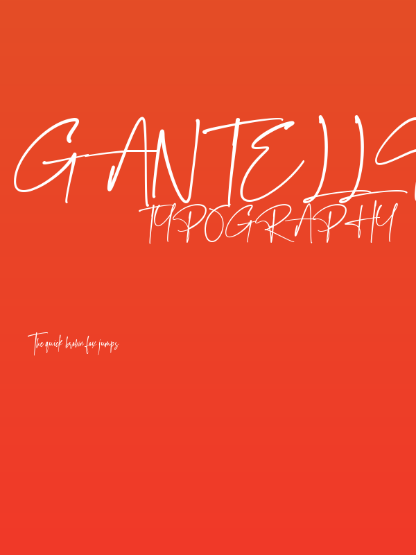 Gantelline Signature Poster