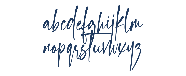 Gantelline Signature Lowercase