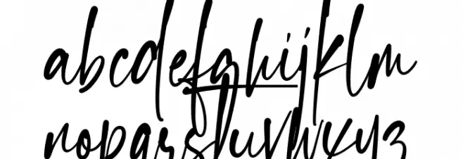 Gantelline Signature Caratteri MINUSCOLO