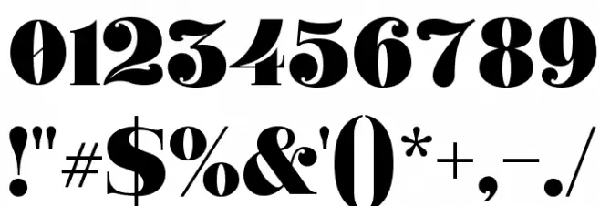 Ganton Font OTHER CHARS