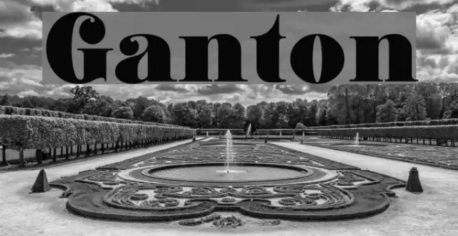 Ganton Font examples