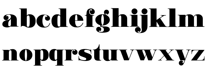 Ganton Font LOWERCASE