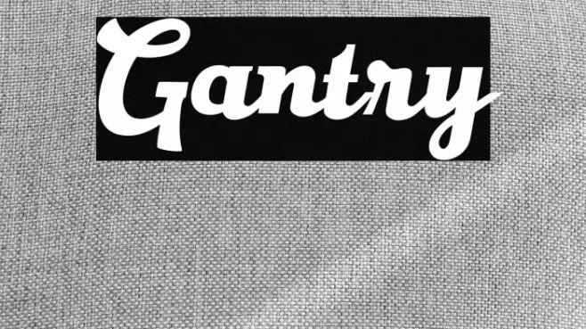 Gantry Font examples