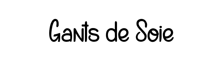 Gants de Soie  font caratteri gratis