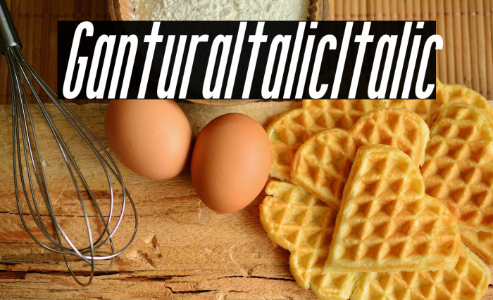 Gantura Italic Italic Example 1