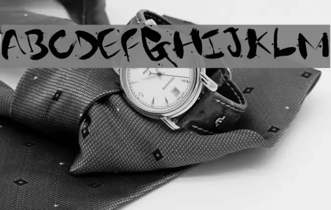 Gantz font Font examples