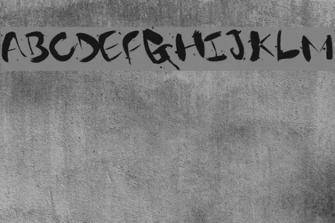 Gantz font Font examples