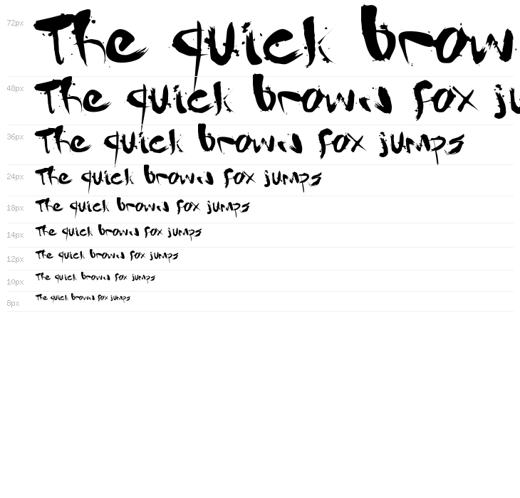 Gantz font Waterfall