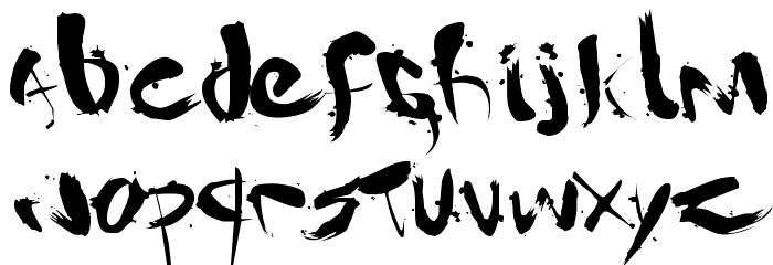 Gantz font Font LOWERCASE