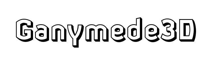 Ganymede3D  フリーフォントのダウンロード