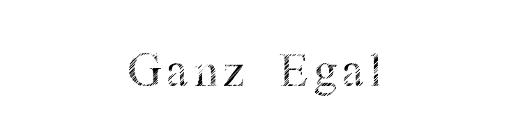 Ganz Egal  フリーフォントのダウンロード