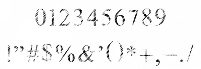 Ganz Egal Font OTHER CHARS