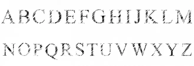 Ganz Egal フォント 大文字