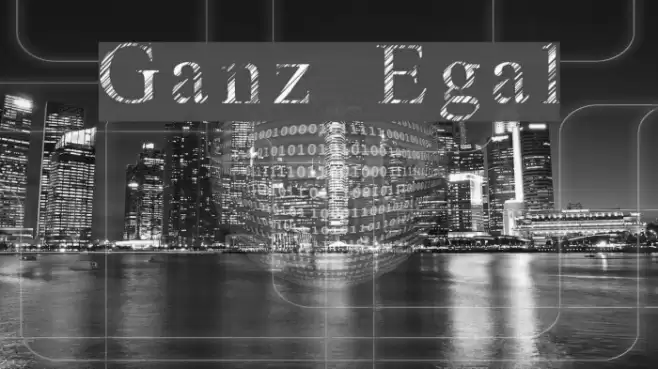 Ganz Egal Font examples