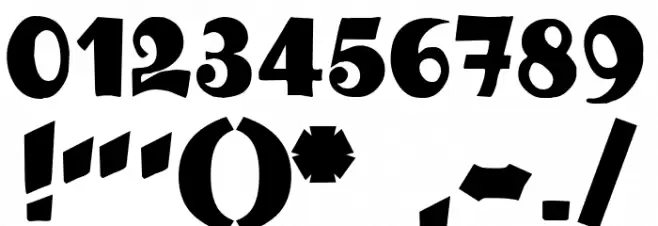 Ganz Grobe Gotisch UNZ1A Font OTHER CHARS