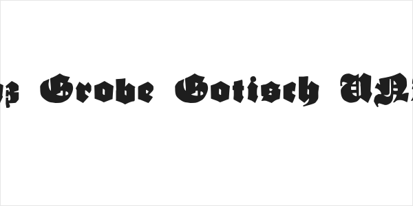 Ganz Grobe Gotisch UNZ1A Logo