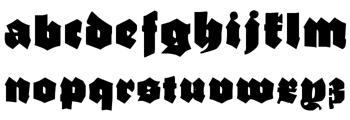 Ganz Grobe Gotisch Font LOWERCASE