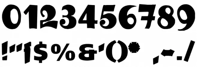 GanzGrobeGotisch Font OTHER CHARS