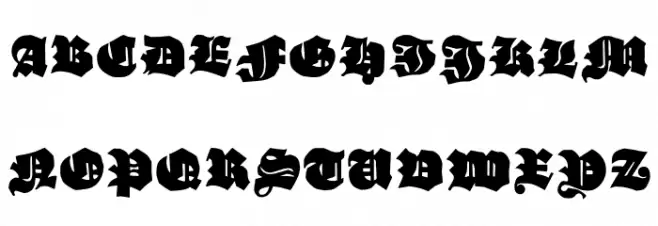 GanzGrobeGotisch フォント 大文字