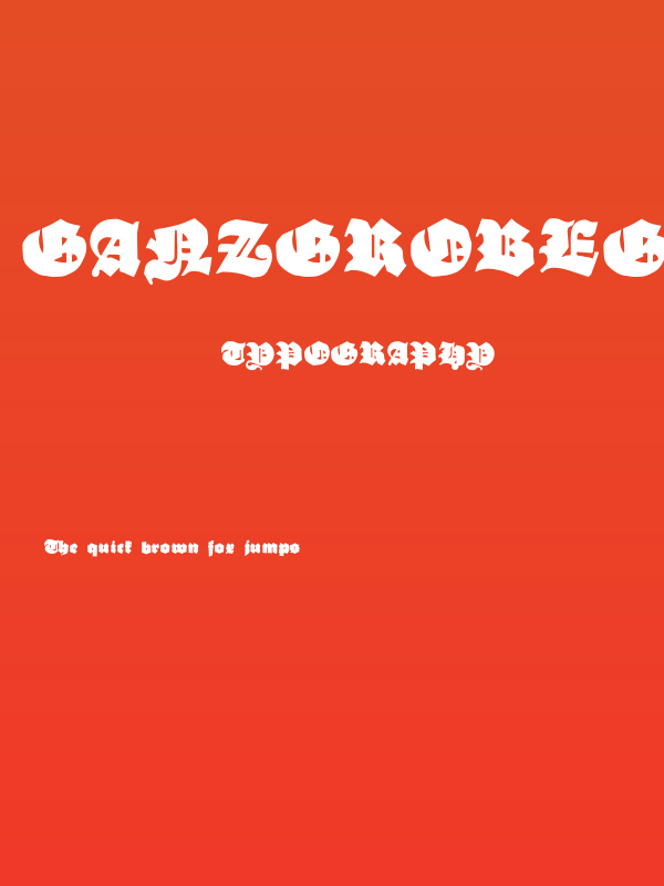 GanzGrobeGotisch Poster