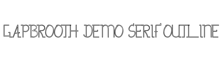 Gapbrooth Demo Serif Outline  Скачать бесплатные шрифты