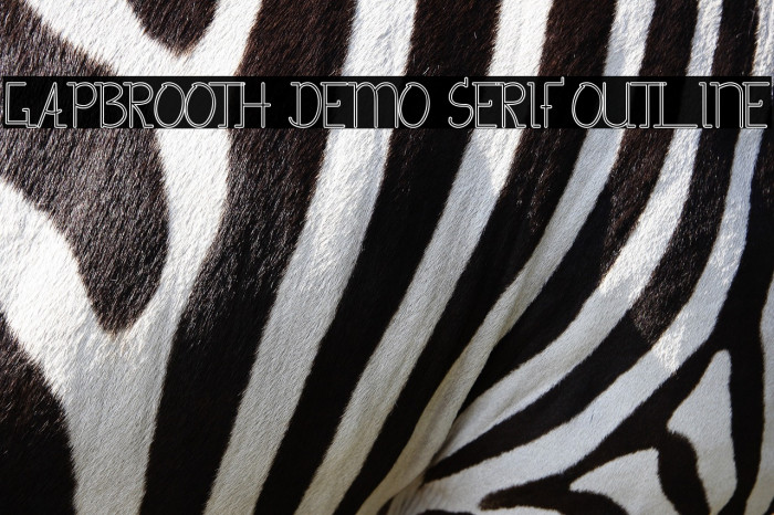 Gapbrooth Demo Serif Outline Example 2