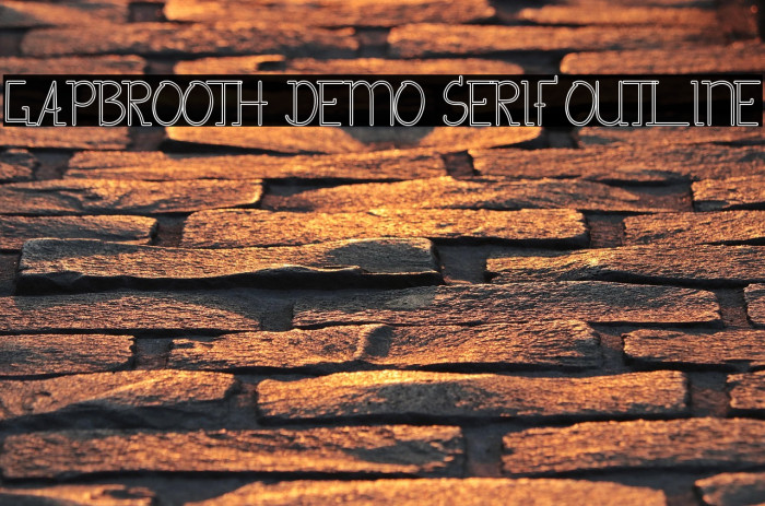 Gapbrooth Demo Serif Outline Example 3