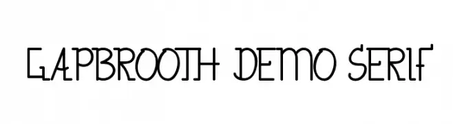 Gapbrooth Demo Serif  Frei Schriftart Herunterladen