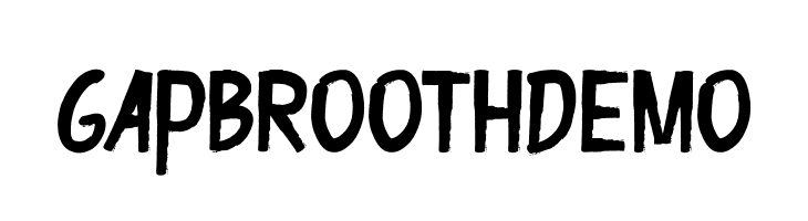 Gapbrooth Demo  les polices de caractères gratuit tlcharger