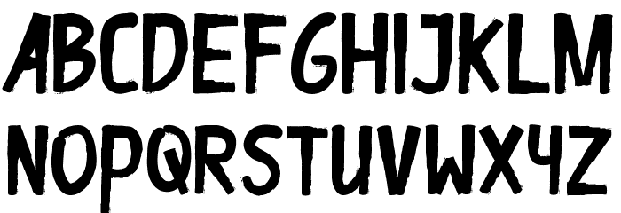 Gapbrooth Demo Font LOWERCASE