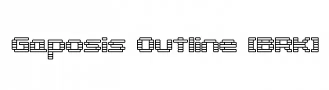 Gaposis Outline [BRK]  Descarca Fonturi Gratis