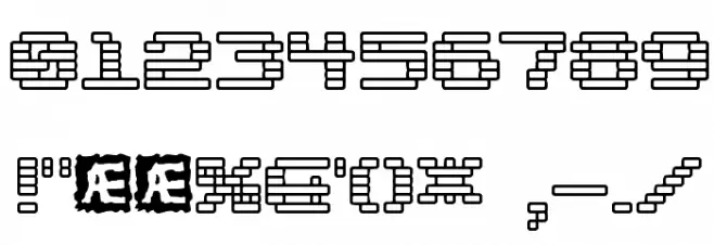 Gaposis Outline [BRK] Fuentes OTROS CHARS