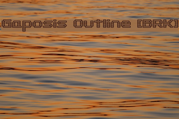 Gaposis Outline [BRK] Example 1