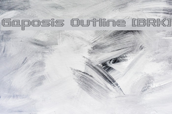 Gaposis Outline [BRK] Example 3