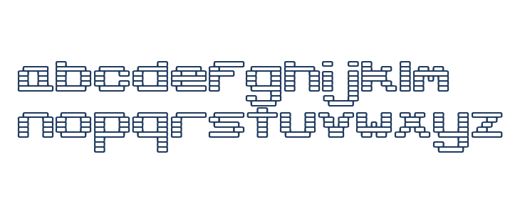 Gaposis Outline [BRK] Lowercase