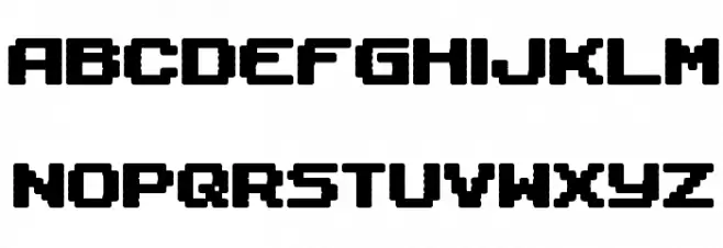 Gaposis Solid BRK Font UPPERCASE